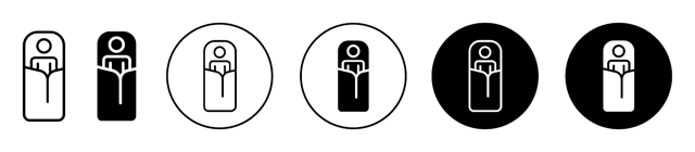 Sleeping Bag Icon vector