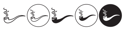 Smoking Pipe Icon vector
