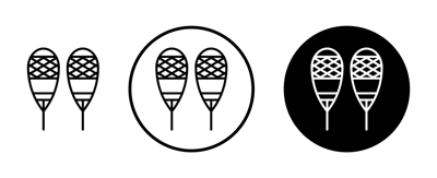 Snowshoes Icon vector