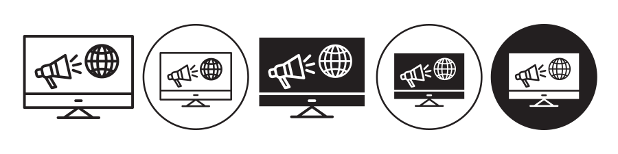 Social Media Marketin Gplace Icon SVG