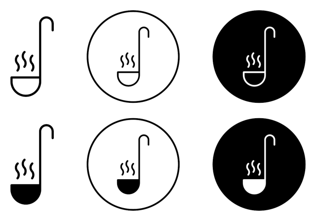 Soup Ladle Icon vector