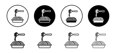 Spaghetti Icon 2 vector