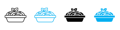 Spaghetti Pasta Icon vector