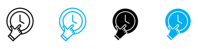 Specify At Time Icon vector
