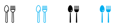 Spoon And Fork Icon vector