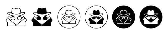Spy Agent Icon vector