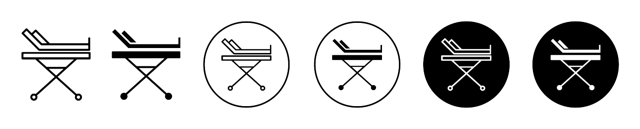 Stretcher Vector Icon vector
