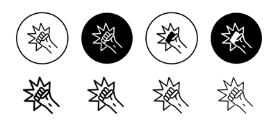 Strong Hand Icon vector