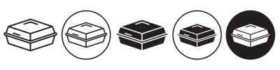 Styrofoam Box Icon vector