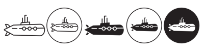 Submarine Icon vector