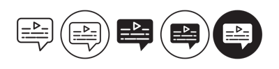 Subtitle Icon vector