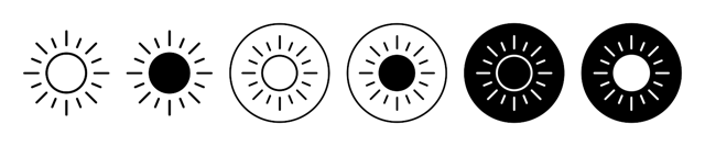 Sun Icon vector