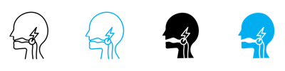 Swallowing Reflex Icon vector