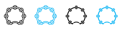 Tambourine Icon vector