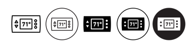 Thermostat Icon vector