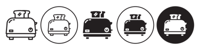 Toaster Icon vector