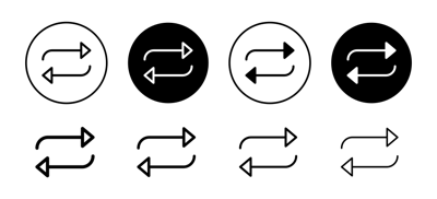 Transfer Arrows Icon vector