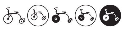 Tricycle Icon vector