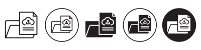 Upload File Icon vector
