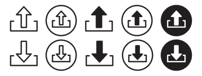 Upload Icon vector