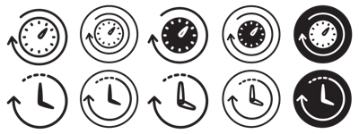 Uptime Icon vector