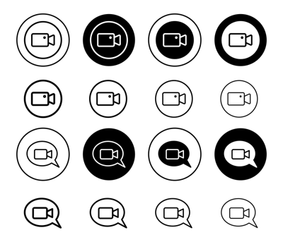 Video Call Icon vector
