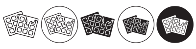 Waffle Icon vector