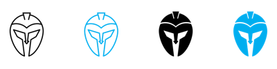 Warrior Mask Icon vector