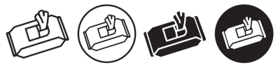Wet Wipes Icon vector