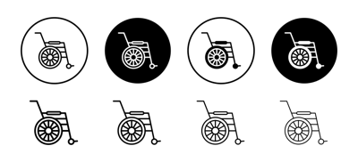 Wheelchair Icon vector