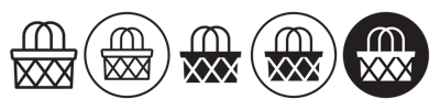 Wicker Bascuit Icon vector