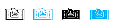 Wipes Pack Icon vector