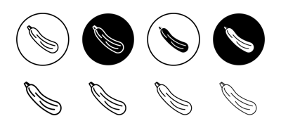 Zucchini Icon vector